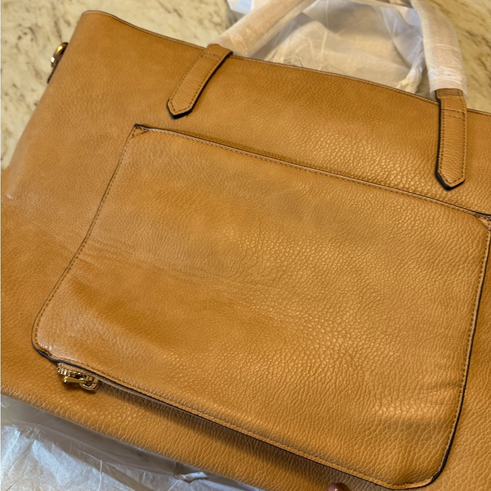 Poppy and Peonies Go Getter Tote Camel